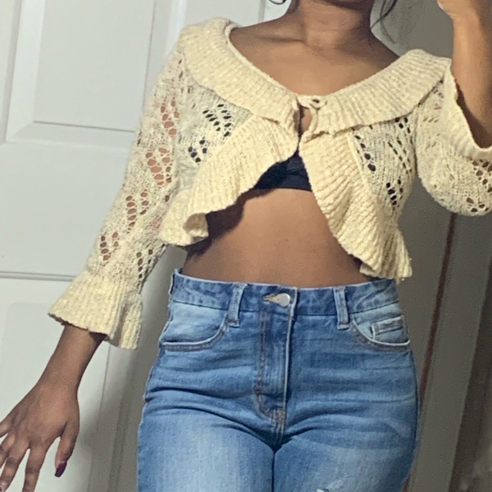 cropped cardigan